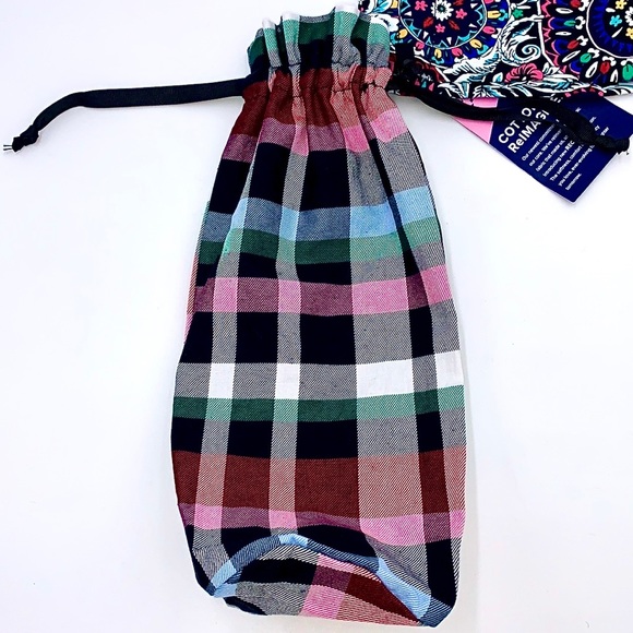 Vera Bradley Set of 2 Bottle Gift Bags in Stained Glass Medallion - Picture 5 of 12